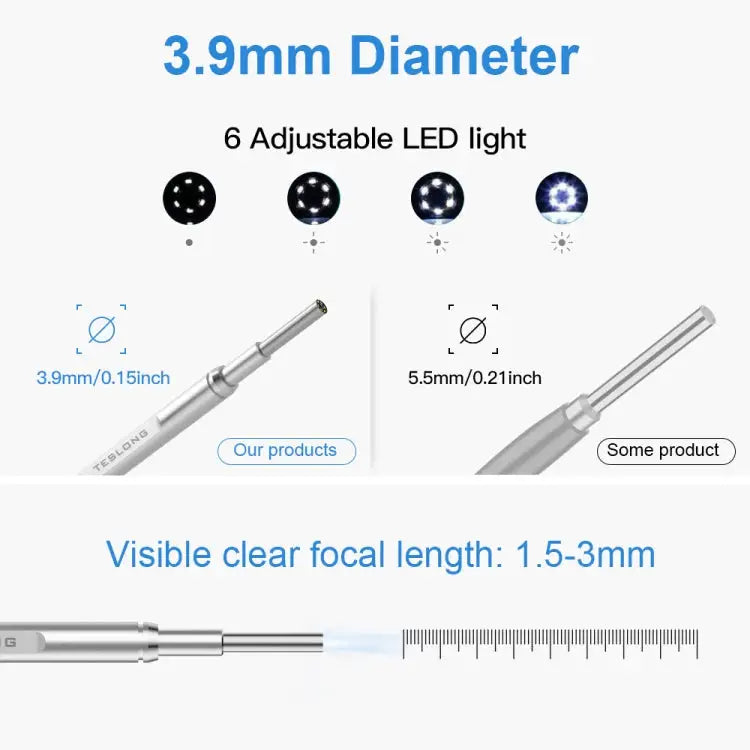 TESLONG MS450 4.5 inch HD Smart Screen Otoscope with 32GB Memory Card MS450 - MS450