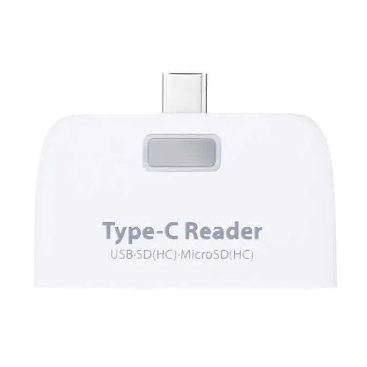 TF + SD Card + USB Port to USB-C / Type-C Adapter Card Reader Connection Kit with LED Indicator Light