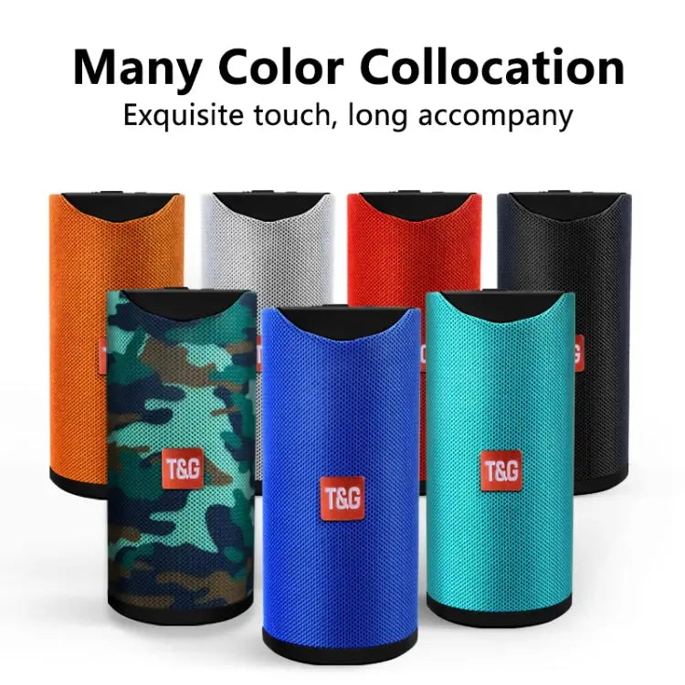 TG113 Portable Bluetooth Speakers Waterproof Stereo Outdoor Loudspeaker MP3 Bass Sound Box with FM Radio - Apple