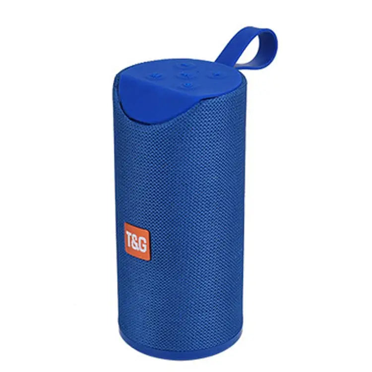 TG113 Portable Bluetooth Speakers Waterproof Stereo Outdoor Loudspeaker MP3 Bass Sound Box with FM Radio - Blue - Apple