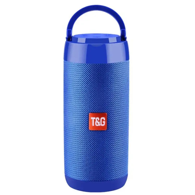 TG113C Column Portable Bluetooth Mini Speaker FM Radio Waterproof Subwoofer Phone Holder Wireless Loundpeakers - Blue