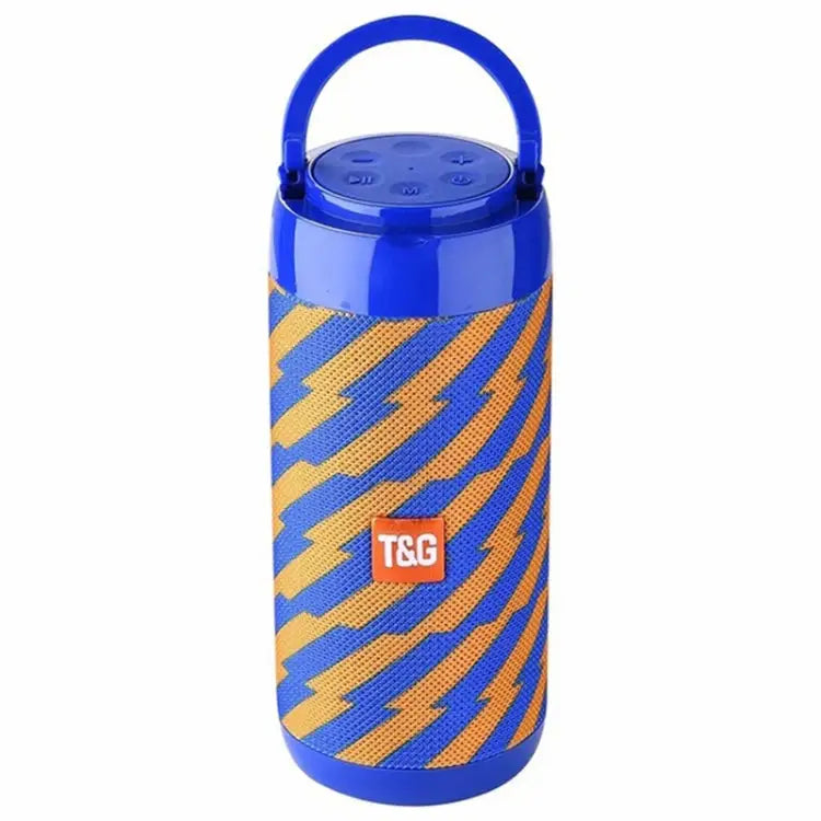 TG113C Column Portable Bluetooth Mini Speaker FM Radio Waterproof Subwoofer Phone Holder Wireless Loundpeakers - Orange