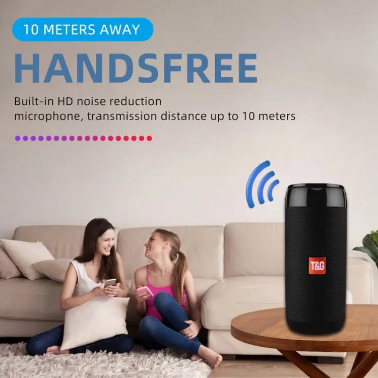 TG113C Column Portable Bluetooth Mini Speaker FM Radio Waterproof Subwoofer Phone Holder Wireless Loundpeakers - Apple