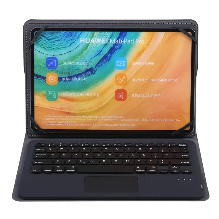 TH10-D For Android & Apple & Windows System 9-10 inch Universal Detachable Touch Bluetooth Keyboard Protective Case