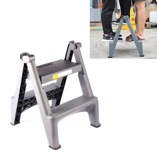 Thick Plastic Double-sided Folding Ladder Car Wash Tool Car Wash Stool Double-sided Folding Ladder - Double-sided