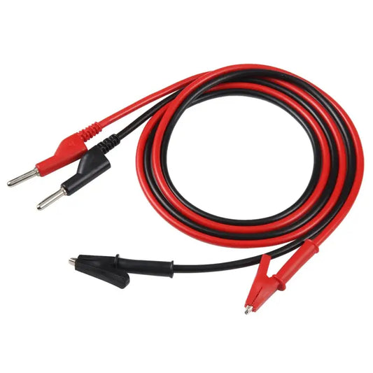 Thick Probe to Alligator Clip Test Lead Cable Length: 1m