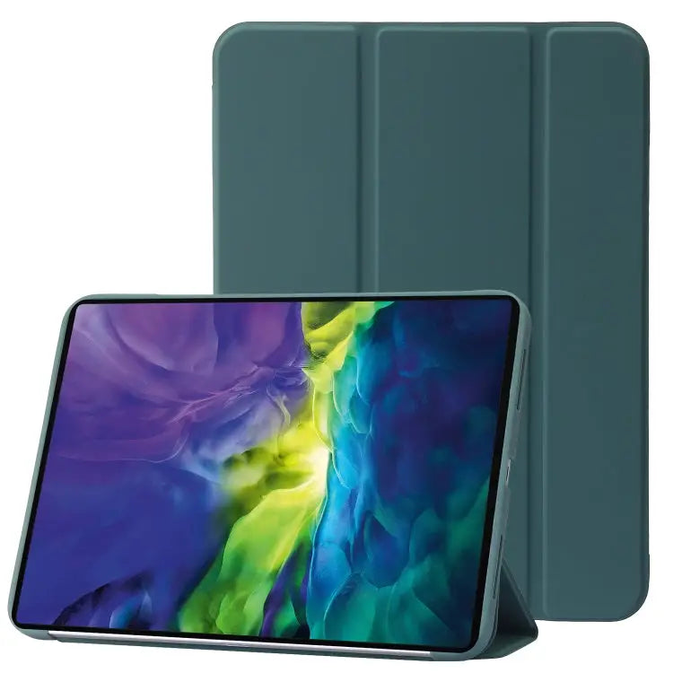 Three-folding Holder Honeycomb Silicone + PU Smart Leather Tablet Case For iPad 10th Gen 10.9 2022 - For iPad 10th Gen