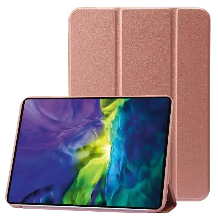 Three-folding Holder Honeycomb Silicone + PU Smart Leather Tablet Case For iPad 10th Gen 10.9 2022 - For iPad 10th Gen