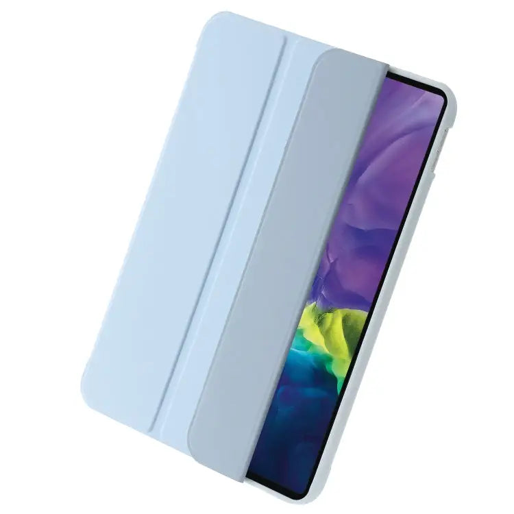 Three-folding Holder Honeycomb Silicone + PU Smart Leather Tablet Case For iPad 10th Gen 10.9 2022 - Apple Accessories