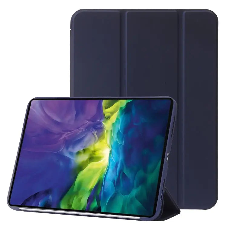 Three-folding Holder Honeycomb Silicone + PU Smart Leather Tablet Case For iPad 10th Gen 10.9 2022 - For iPad 10th Gen