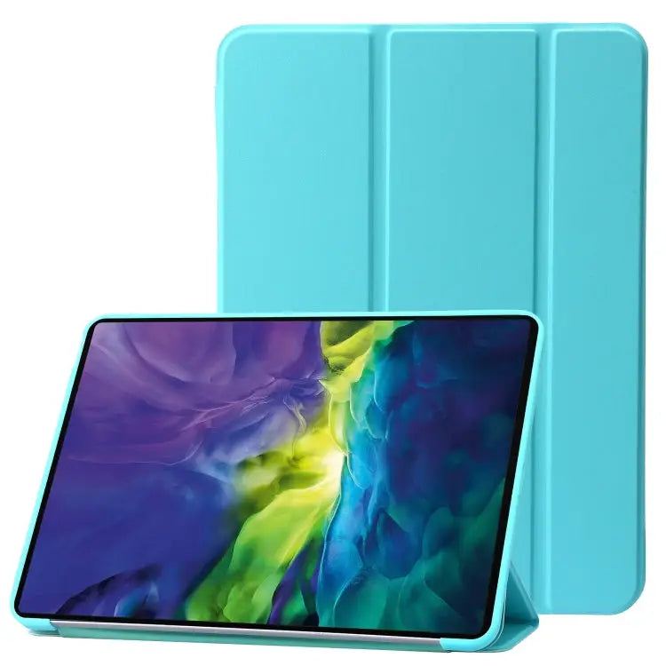 Three-folding Holder Honeycomb Silicone + PU Smart Leather Tablet Case For iPad 10th Gen 10.9 2022 - For iPad 10th Gen