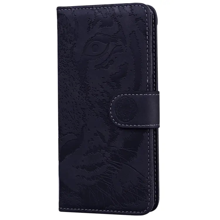 Tiger Embossing Pattern Leather Phone Case For iPhone 14 Pro Max - Apple Accessories