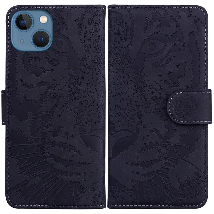 Tiger Embossing Pattern Leather Phone Case For iPhone 15 For iPhone 14 Plus For iPhone 14 For iPhone 14 Pro