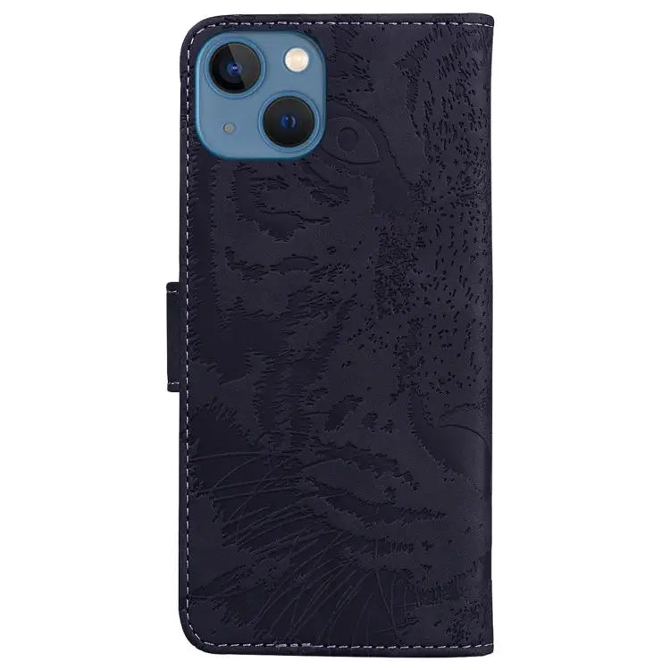 Tiger Embossing Pattern Leather Phone Case For iPhone 15 For iPhone 14 Plus For iPhone 14 For iPhone 14 Pro - Apple