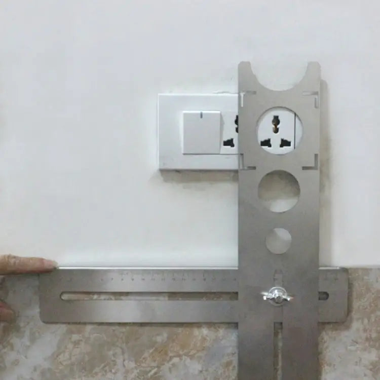Tile Universal Hole Positioner Multifunctional Marble Perforation Measurement Adjustable Wall Floor Tile Measuring