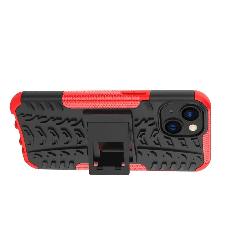 Tire Texture TPU + PC Phone Case with Holder For iPhone 14 For iPhone 14 Plus For iPhone 14 Pro - Apple Accessories