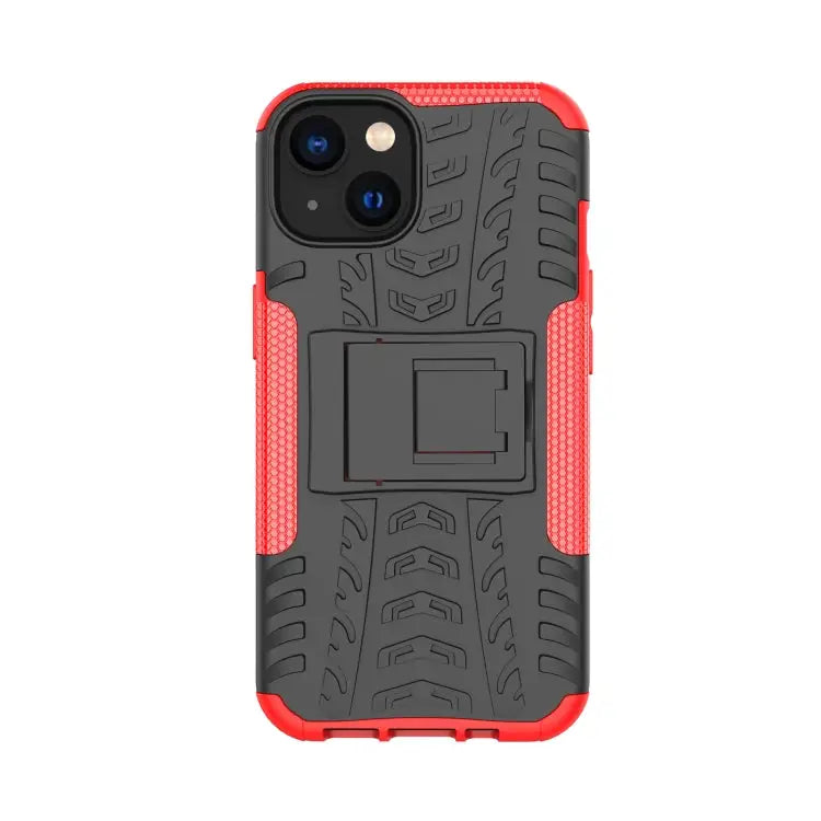 Tire Texture TPU + PC Phone Case with Holder For iPhone 14 For iPhone 14 Plus For iPhone 14 Pro - Apple Accessories