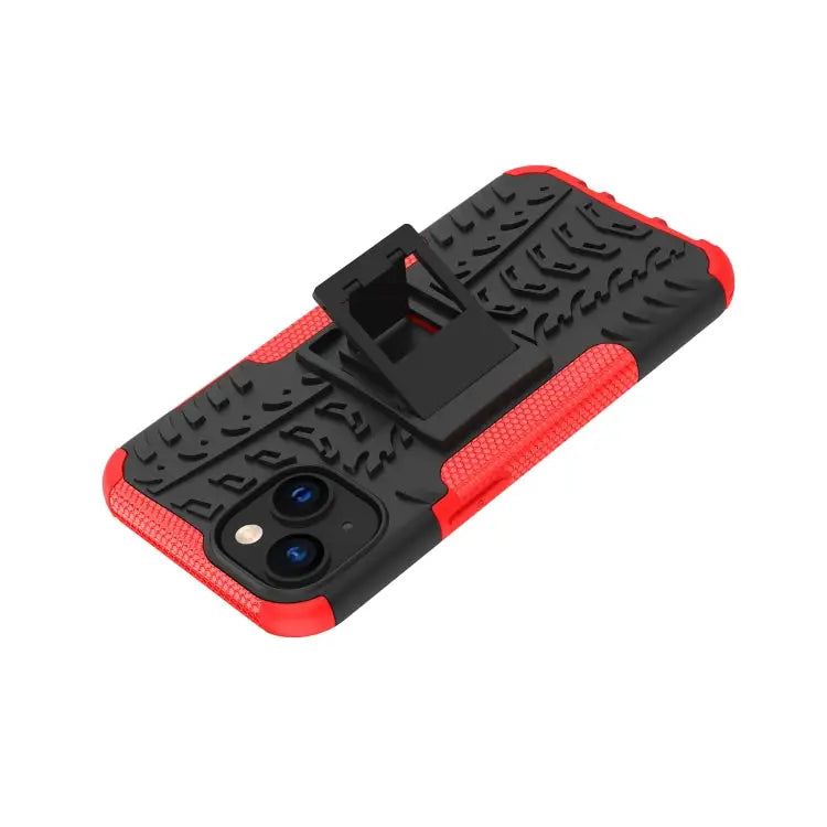 Tire Texture TPU + PC Phone Case with Holder For iPhone 14 For iPhone 14 Plus For iPhone 14 Pro - Apple Accessories
