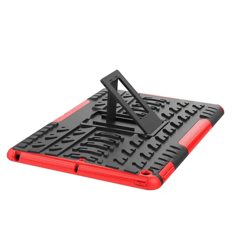 Tire Texture TPU + PC Shockproof Case with Holder For iPad 10.2 2021 / 2020 / 2019 For Galaxy Tab S6 For Huawei