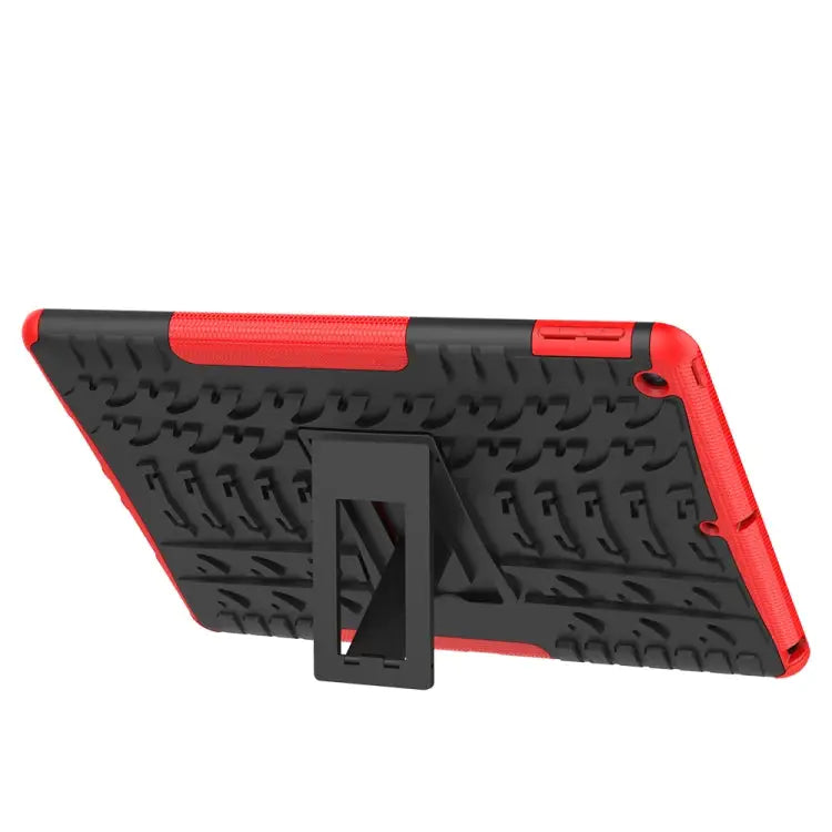 Tire Texture TPU + PC Shockproof Case with Holder For iPad 10.2 2021 / 2020 / 2019 For Galaxy Tab S6 For Huawei