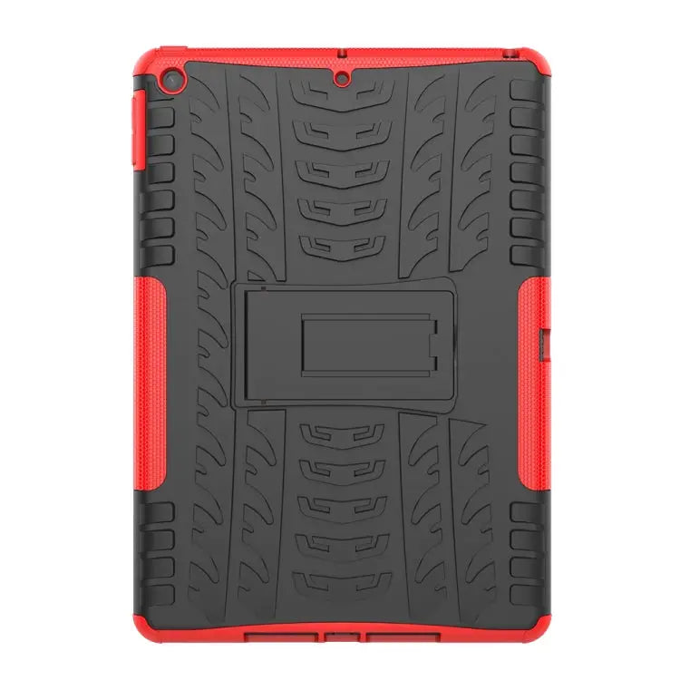 Tire Texture TPU + PC Shockproof Case with Holder For iPad 10.2 2021 / 2020 / 2019 For Galaxy Tab S6 For Huawei