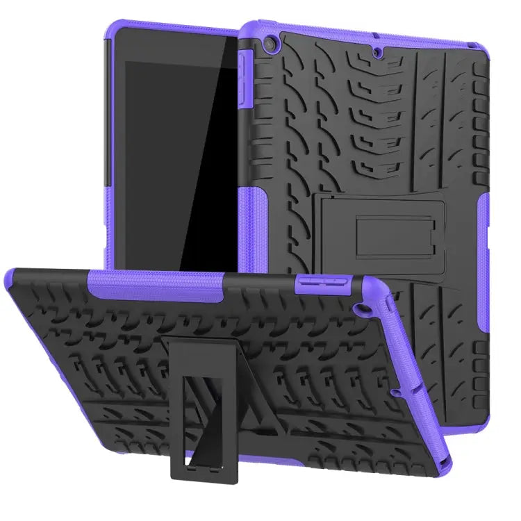 Tire Texture TPU + PC Shockproof Case with Holder For OPPO Realme 5 For OPPO RENO 2 For iPad 10.2 - For iPad 10.2
