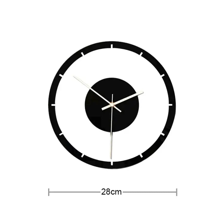TM011 A Round Wooden Dial Transparent Acrylic Mute Wall Clock TM011 - TM011