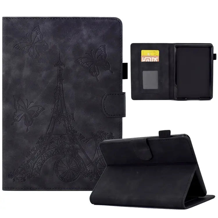 Tower Embossed Leather Smart Tablet Case For Amazon Kindle Fire HD10 2021 For Amazon Kindle Paperwhite 5 For Amazon