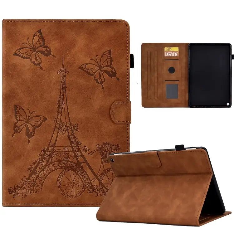 Tower Embossed Leather Smart Tablet Case For Amazon Kindle Fire HD10 2021 For Amazon Kindle Paperwhite 5 For Amazon