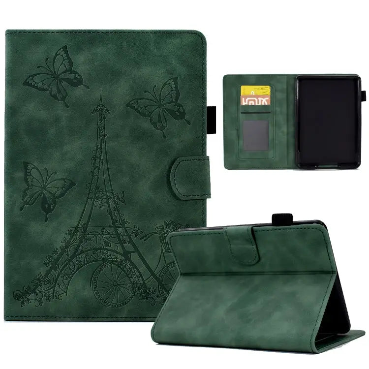 Tower Embossed Leather Smart Tablet Case For Amazon Kindle Fire HD10 2021 For Amazon Kindle Paperwhite 5 For Amazon