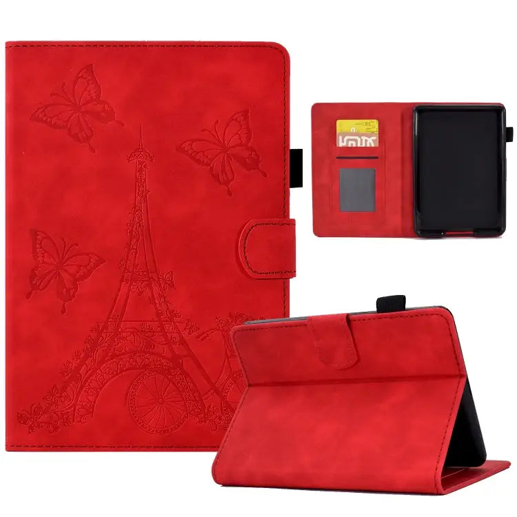 Tower Embossed Leather Smart Tablet Case For Amazon Kindle Fire HD10 2021 For Amazon Kindle Paperwhite 5 For Amazon