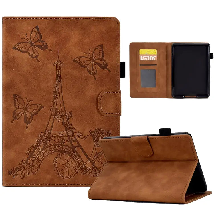 Tower Embossed Leather Smart Tablet Case For Amazon Kindle Fire HD10 2021 For Amazon Kindle Paperwhite 5 For Amazon