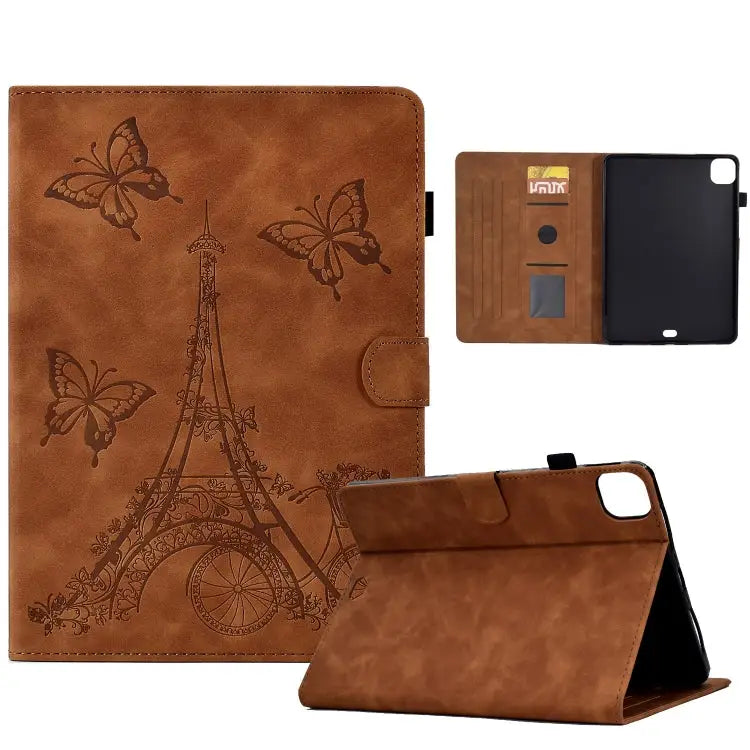 Tower Embossed Leather Smart Tablet Case For iPad mini 5 / 4 / 3 / 2 / 1 For iPad mini 2024 / mini 6 For iPad Pro 11