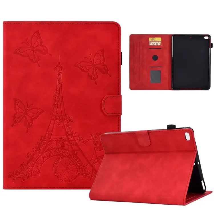 Tower Embossed Leather Smart Tablet Case For iPad mini 5 / 4 / 3 / 2 / 1 For iPad mini 2024 / mini 6 For iPad Pro 11