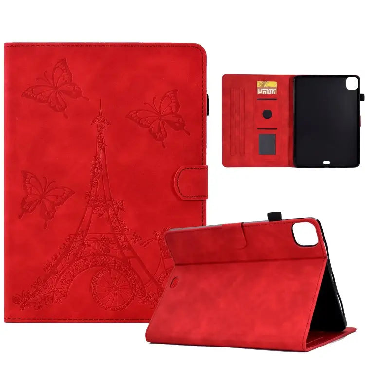 Tower Embossed Leather Smart Tablet Case For iPad mini 5 / 4 / 3 / 2 / 1 For iPad mini 2024 / mini 6 For iPad Pro 11