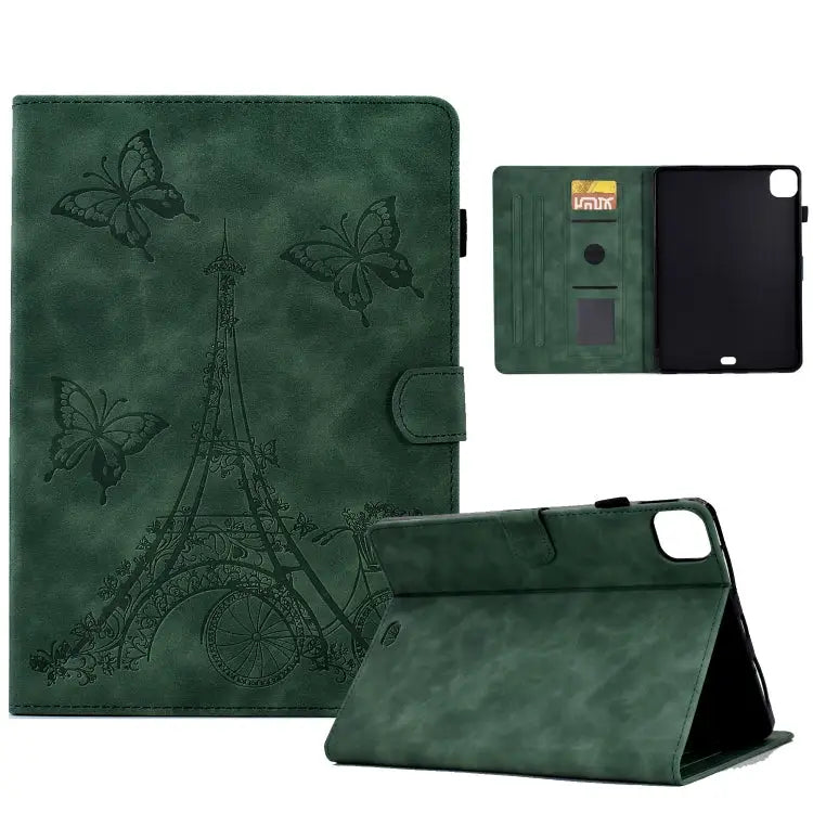 Tower Embossed Leather Smart Tablet Case For iPad mini 5 / 4 / 3 / 2 / 1 For iPad mini 2024 / mini 6 For iPad Pro 11