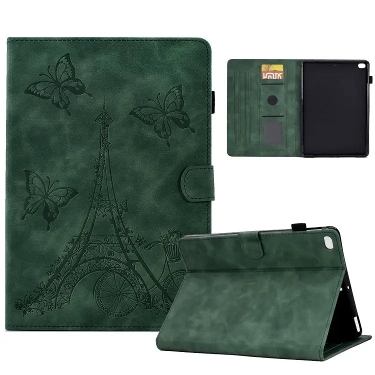 Tower Embossed Leather Smart Tablet Case For iPad mini 5 / 4 / 3 / 2 / 1 For iPad mini 2024 / mini 6 For iPad Pro 11