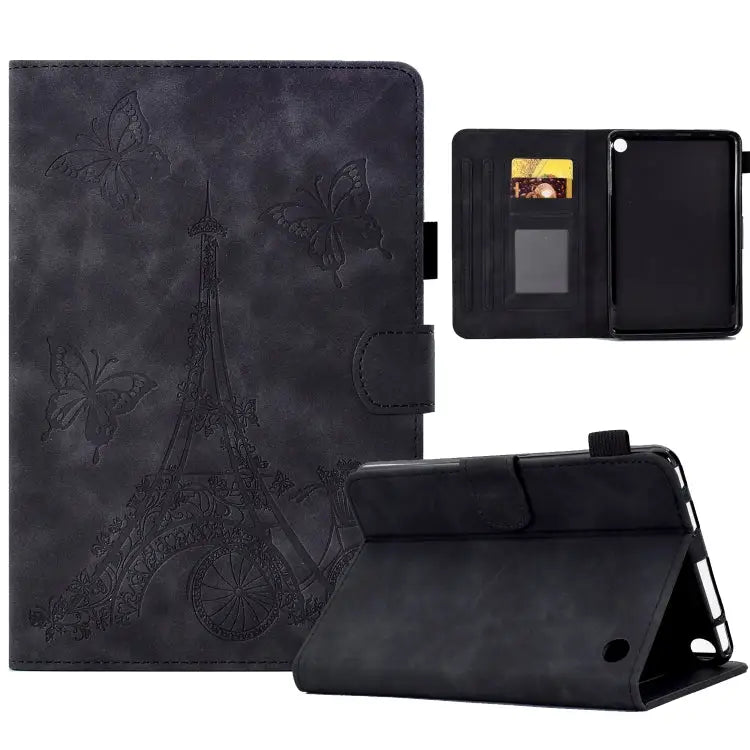 Tower Embossed Leather Smart Tablet Case For iPad mini 5 / 4 / 3 / 2 / 1 For iPad mini 2024 / mini 6 For iPad Pro 11