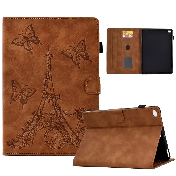 Tower Embossed Leather Smart Tablet Case For iPad mini 5 / 4 / 3 / 2 / 1 For iPad mini 2024 / mini 6 For iPad Pro 11