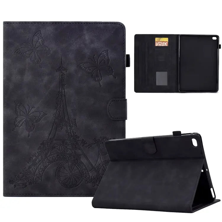 Tower Embossed Leather Smart Tablet Case For iPad mini 5 / 4 / 3 / 2 / 1 For iPad mini 2024 / mini 6 For iPad Pro 11