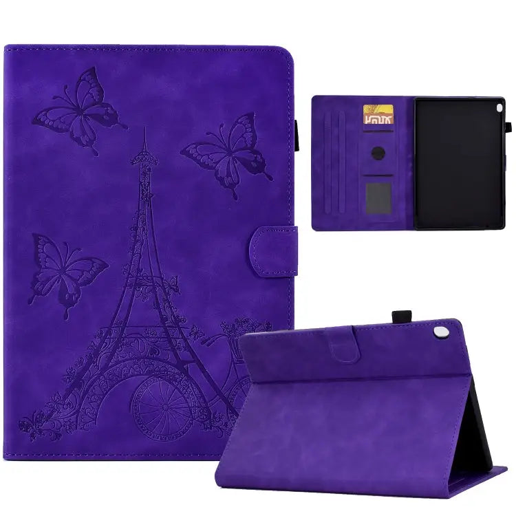 Tower Embossed Leather Smart Tablet Case For Lenovo M10 For Lenovo Tab M10 Gen 2 For Lenovo M10 Plus For Lenovo Tab M10