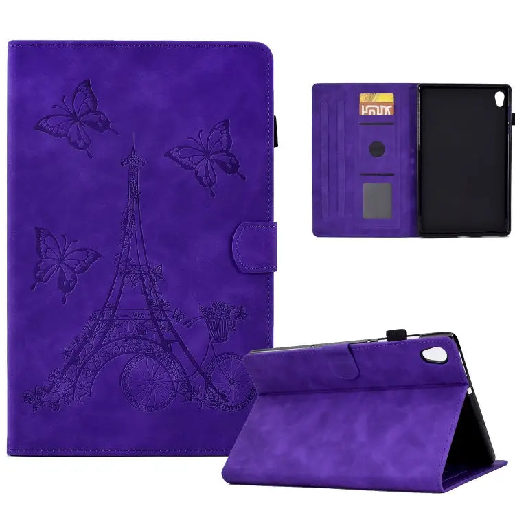 Tower Embossed Leather Smart Tablet Case For Lenovo M10 For Lenovo Tab M10 Gen 2 For Lenovo M10 Plus For Lenovo Tab M10