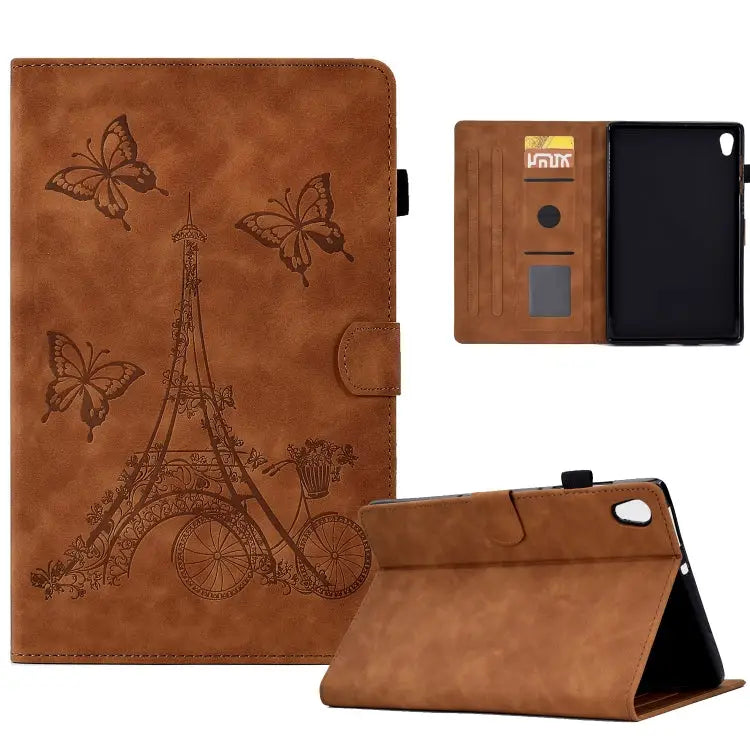 Tower Embossed Leather Smart Tablet Case For Lenovo M10 For Lenovo Tab M10 Gen 2 For Lenovo M10 Plus For Lenovo Tab M10