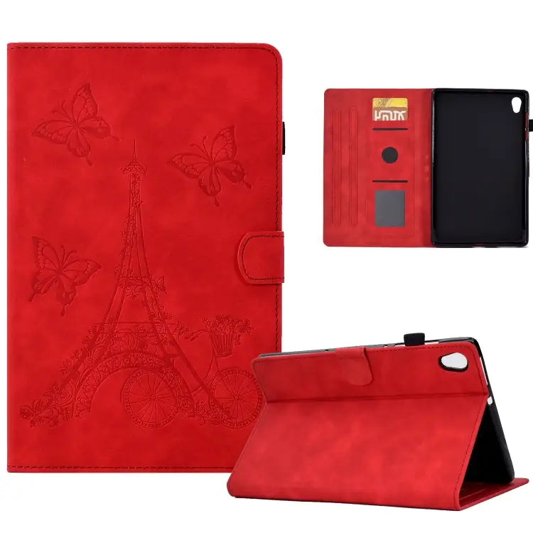 Tower Embossed Leather Smart Tablet Case For Lenovo M10 For Lenovo Tab M10 Gen 2 For Lenovo M10 Plus For Lenovo Tab M10