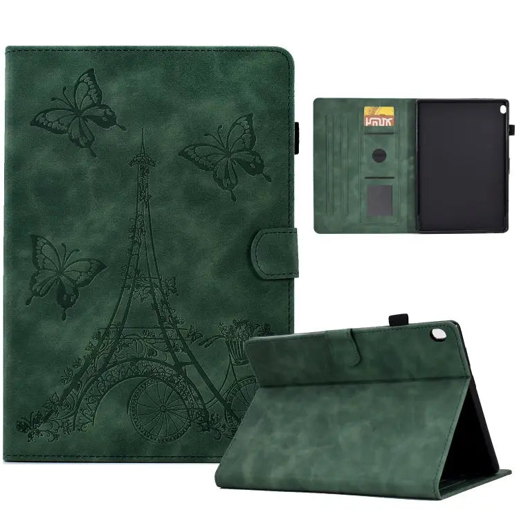 Tower Embossed Leather Smart Tablet Case For Lenovo M10 For Lenovo Tab M10 Gen 2 For Lenovo M10 Plus For Lenovo Tab M10