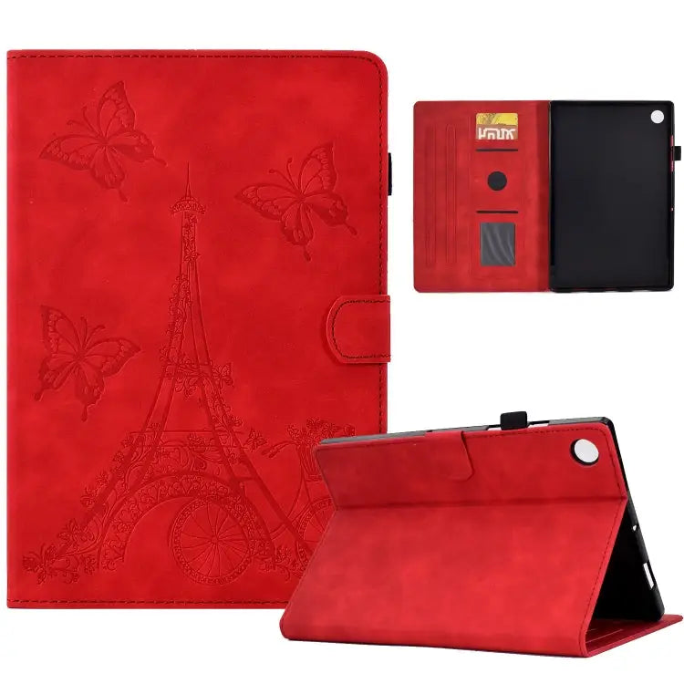 Tower Embossed Leather Smart Tablet Case For Lenovo M10 For Lenovo Tab M10 Gen 2 For Lenovo M10 Plus For Lenovo Tab M10