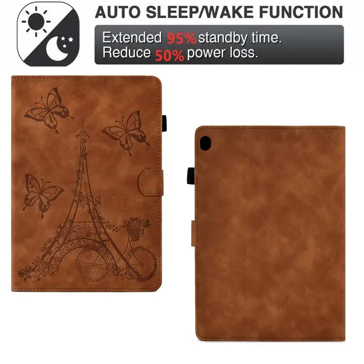 Tower Embossed Leather Smart Tablet Case For Lenovo M10 For Lenovo Tab M10 Gen 2 For Lenovo M10 Plus For Lenovo Tab M10