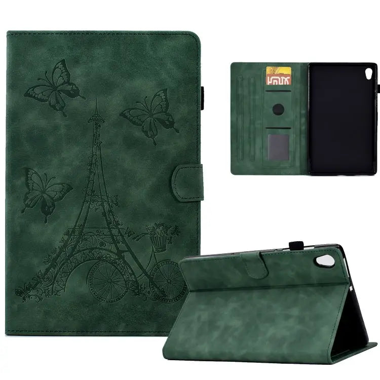 Tower Embossed Leather Smart Tablet Case For Lenovo M10 For Lenovo Tab M10 Gen 2 For Lenovo M10 Plus For Lenovo Tab M10