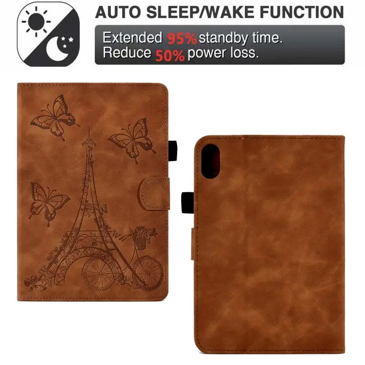 Tower Embossed Leather Smart Tablet Case For Lenovo Tab P11 - Mobile Accessories