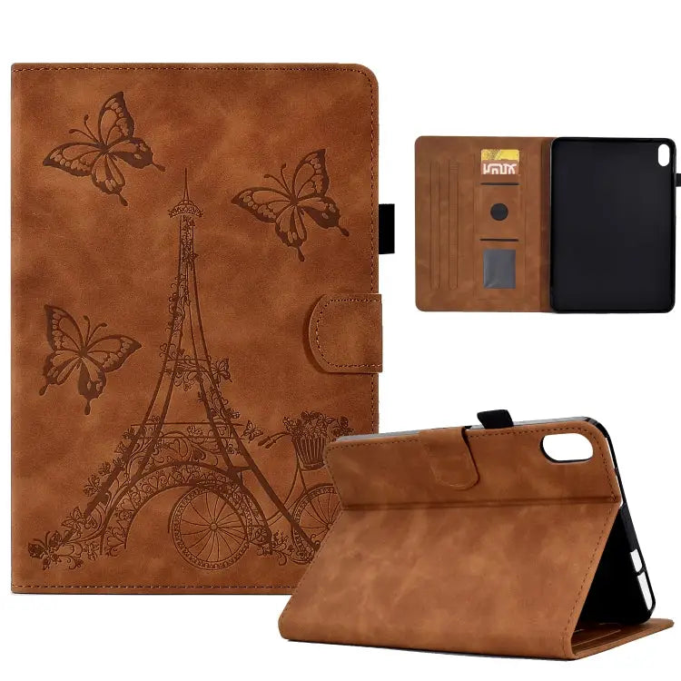 Tower Embossed Leather Smart Tablet Case For Samsung Galaxy Tab A8 10.5 2021 X205 For iPad 10.2 2021/2020/2019 / 10.5